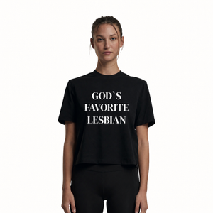 NoBoyz - Gods Favorite Lesbian - Ladies Boxy Tee