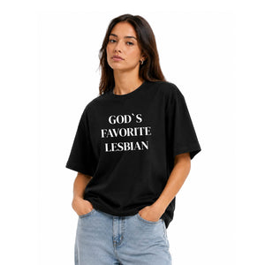 NoBoyz - Gods Favorite Lesbian - Loose Fit Tee