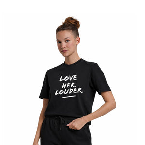 NoBoyz - Love Her Louder  - Ladies Boxy Tee