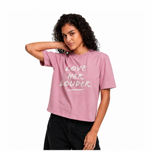 NoBoyz - Love Her Louder  - Ladies Boxy Tee