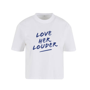 NoBoyz - Love Her Louder  - Ladies Boxy Tee