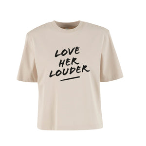 NoBoyz - Love Her Louder  - Ladies Boxy Tee
