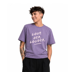 NoBoyz - Love Her Louder  - Ladies Boxy Tee